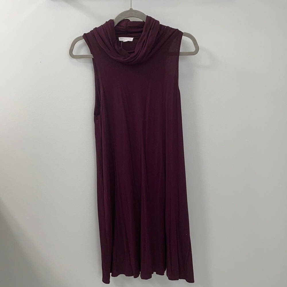 Burgundy Free Form Dress